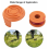 12-Piece Replacement Trimmer Line Kit, 1.65 mm Diameter, 3 m Length, Includes 10 Line Spools and 2 Caps for Grass Trimmers 2