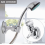 Drill Free Shower Head Holder with Suction Cup, Adjustable 360 Degree Rotating Wall Mount Bracket for Handheld Shower, Silver 2