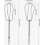 2 Pack Hand Mixer Beaters Replacement Whisk Attachments for Even Mixing Blending and Baking Kitchen Cooking Accessories 2