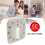 60 Minute Mechanical Kitchen Timer, White Wind Up Cooking Timer for Baking, Cooking, Eggs and Daily Home Meal Prep 2