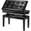 (Black)73x35x48cm Piano Bench w/Storage, PU padded 1