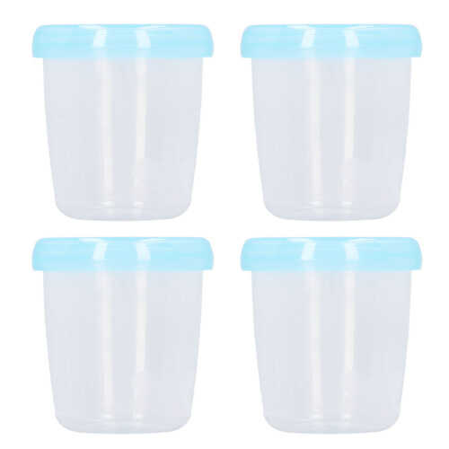 Muttermilch Aufbewahrung 4 Becher 180 ml mit 1