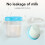 Muttermilch Aufbewahrung 4 Becher 180 ml mit 12