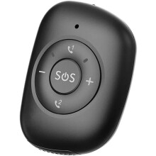 (Black) V50 4G GPS Real-time Tracking Pendant Tracker Falling Alert Two-way Calling SOS Alarm Locator For Elderly Women Kids APP