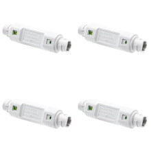 4X Repetidor POE de Salida 1 en 1 Extensor de Red Extensión Impermeable de 250 M Conmutador Poe de 48 V de Salida 1 en 2 IEEE 802.3Af