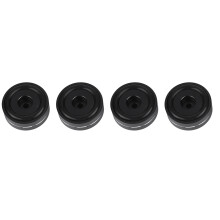 Alu Verstärkerfüße 40mm Schwarz 4 Stück Set