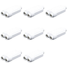 8X Repetidor POE Resistente Al Agua de 2 Puertos IP66 10/100Mbps 1 una 2 Extensor PoE con IEEE802.3Af/At 48V Exterior para Cámara con Interruptor POE
