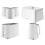 Swan Swan Windsor White Kettle Toaster Breadbin & Canisters 1