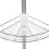 Eckregal Bad 4 Etagen Edelstahl 190-310cm 3