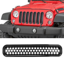 Kühlergrill Einsatz 7PCS Schwarz für Jeep Wrangler