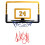 Basketballkorb Set Kinder faltbar transparent PC 1