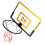 Basketballkorb Set Kinder faltbar transparent PC 6