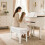 (white) 73x35x48cm Piano Bench w/Storage PU padded 5