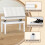 (white) 73x35x48cm Piano Bench w/Storage PU padded 7