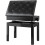 (Black) 56x33x48cm Piano Bench w/Storage PU padded 1
