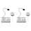 2X Window Speaker System, Dual Way Window Microphone Intercom Speaker, Intercom System for Business, Office, EU Plug 1