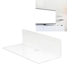 Transparentes Wandregal Acryl schwebend 2er
