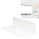 Transparentes Wandregal Acryl schwebend 2er 1