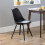 Set Of 2 Kari Dining Chairs Black Seat 1