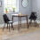 Set Of 2 Kari Dining Chairs Black Seat 4