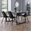 Set Of 2 Kari Dining Chairs Black Seat 5
