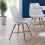Set Of 2 Kari Dining Chairs - White Seat 1