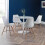 Set Of 2 Kari Dining Chairs - White Seat 2
