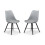 Set Of 2 Kari Dining Chairs - Grey Seat 2
