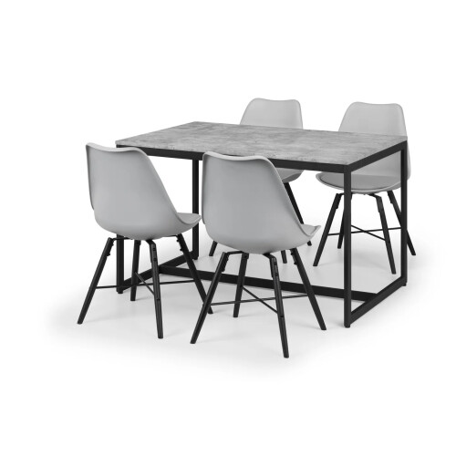 Set Of 2 Kari Dining Chairs - Grey Seat 2