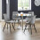 Set Of 2 Kari Dining Chairs - Grey Seat 4