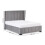 Katie Grey Velvet Upholstered 150cm King size Bed 4