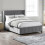 Katie Grey Velvet  150cm King size  Storage Bed 1