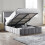 Katie Grey Velvet  150cm King size  Storage Bed 2