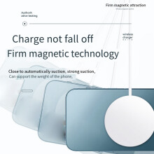 15W Magnetic Wireless Charger for 12 13 14Promax 15Pro XR Xsmax Type-C Fast Wireless Charger