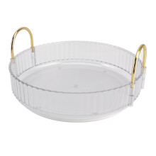 Drehorganizer Kosmetik, weiß, rund