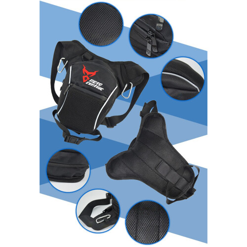 MOTOCENTRIC Beintasche Motorrad Grün wasserdicht 1