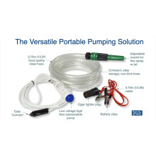GP1642 WHALE 12V HIGH FLOW SUBMERSIBLE PORTABLE WATER PUMP KIT FOR BOATS CARAVAN