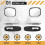 2 PeçAs Capô Universal Espelho Retrovisor Externo AutomáTico Refletor AjustáVel SUV CaminhãO Branco 2