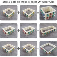 4X Adjustable Mold Housing Kit for Silicone Molds Making,Reusable Housing Frame for Silicone Rubber Mold Making