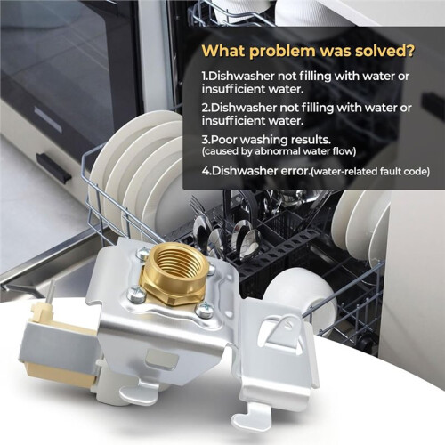 WP8531669 8531669 Dishwasher Water Inlet Valve Replacement Compatible for 1