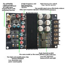 TPA3221 Digital Sound Power Amplifier Board Double Channel Stereo Power Subwoofer Board for Home Theater Housing
