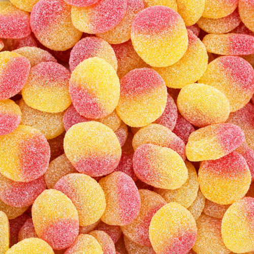 (1kg Sweet Pouch) Fizzy Peaches