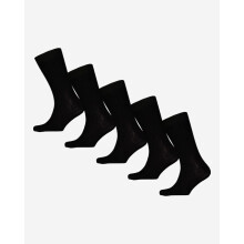 Sock Shop Black Leisure Ribbed Bamboo Socks 5 Pack Set Size 7-11 New Soft Breathable Viscose Casual Socks
