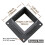 Base de Ancoragem de Flange de Aço Inoxidável de 4x4 Polegadas (Real: 3,5x3,5 Polegadas) com Parafusos para Corrimão de Deck (6 Pacote) 3