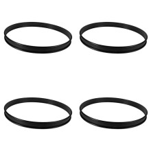 4X Peças de Instrumento de Percussão de Aro de Metal de 16 Polegadas para Caixa e Bumbo, Instrumento de Percussão