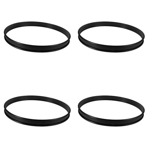 4X Peças de Instrumento de Percussão de Aro de Metal de 16 Polegadas para Caixa e Bumbo, Instrumento de Percussão