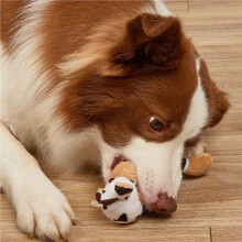 6X B Pet Chew Toy Puppy Molar Animal Shape Bite Resistant Toy Dog Training Plush Toy