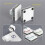 2X Custom  Keyboard 2 Key RGB Macro OSU Keypad Programmable Mechanical Keyboard for Gaming Working, White Type A 4