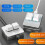 2X Custom  Keyboard 2 Key RGB Macro OSU Keypad Programmable Mechanical Keyboard for Gaming Working, White Type A 2
