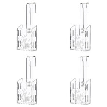 4X Aquarium-Pflanzgefäß - Hängender Aquarium-Pflanzenhalter, Acryl-Wasserpflanzenbecher, Aquarium-Pflanzenhalter, Aquarium-Pflanztöpfe A